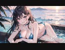 水着巨乳美女と作業用BGM