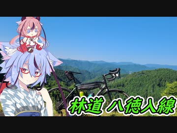 【ロードバイク車載】林道 八徳入線に泣くよ､うぐいす【鳴花ヒメ・ミコト】