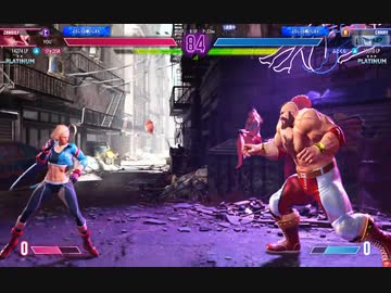 ストリートファイター６　215　ザンギエフプラチナ２編　ｖｓキャミー　2023　0709