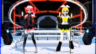 MMD、テト、リン、計2人、で、ウタウ、完全版