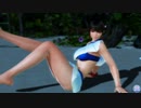 【DoaXvv/ななみ】ポーズ:体育座り・バタ足/水着:ナイアガラ