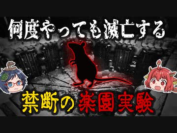 人間社会の末路！？何度やっても滅亡する禁断の楽園実験「UNIVERSE25」【ゆっくり解説】