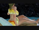 【DoaXvv/モニカ】ポーズ:ビーチチェア西沢5㍉・ほらほら/水着:オータムリーブ