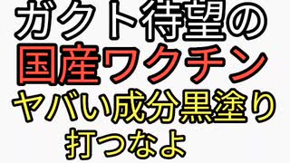 ガクト待望の国産ワクチンがファイザーよりヤバい？厚労省の承認書類ヤバいところが黒塗りで隠されている。ほぼ黒塗り。第一三共、レプリコンワクチン