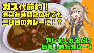 【簡単レシピ】ガス代節約！煮込み時間２０分でも二日目のカレーに！アレを入れるだけ。簡単！時短カレー！【VOICEVOXキッチン】※再投稿