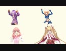 【アイドル部MMD】ラビットホール　かんたん＋ぴょんぴょんダンス【４人一気見】