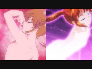魔法少女リリカルなのは　高町なのは　変身シーン比較