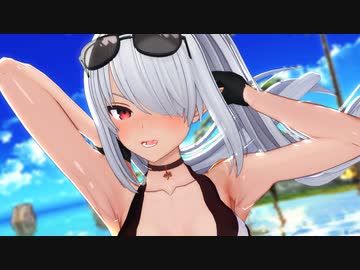 【MMDブルアカ】水着イオリでお願いダーリン【バカンス編】