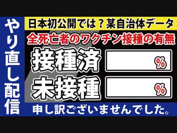 【ある自治体のデータ】重要なので「やり直し配信」をさせていただきます。