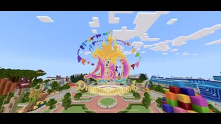 [Minecraft]リビングインカラーでパーク1周！