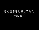 【MoE】泳ぐ速さ比べてみた・補足編