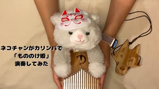 猫ちゃんがカリンバ弾いてみた「もののけ姫」