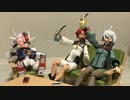 ガンプラコマ撮り スレッタ･マーキュリー&ミオリネ･レンブラン&SDEXガンダムエアリアル 組み立て