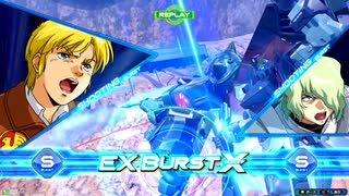 【エクバフェス】ガンダムEXVS2OB ザクⅡ改×フォビドゥン アンリミテッドEXバースト編