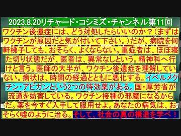 【2023年08月20日 ：『 リチャード・コシミズ・チャンネル｟ ニコニコ チャンネル ｠｟ 第１１回放送 ｠｟ 前半無料 ｠｟ 改良版 ｠』】