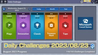【New Microsoft Minesweeper】 Daily Challenges 2023/08/23