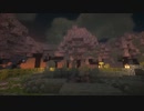 【minecraft】桜舞う温泉