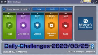 【New Microsoft Minesweeper】 Daily Challenges 2023/08/25