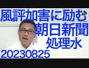 朝日新聞「らしい」で記事書いて原発処理水の風評加害に励む／海産物全面禁輸は中国の経済崩壊で日本の高級品を買えなくなっただけちゃうか／医師「夏は冬の3倍太ります」ええええ 20230825