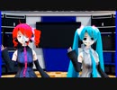 MMD、テト、ミク、計2人、で、あいのうた