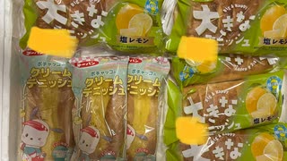 第一パン　ポチャッコクリームデニッシュ　大きなデニッシュ　塩レモン