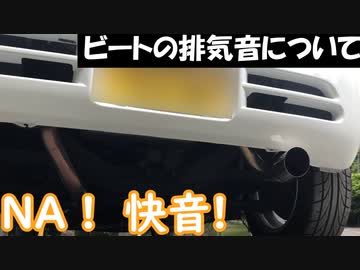 【快音】ホンダビートのマフラー音について喋るだけの動画【外部マイク使用】