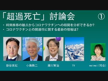 「超過死亡」討論会ーーその１（全5編）ワクチンと超過死亡の関連性のビッグデータ分析（TV発表）