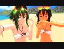 【MMD】水着のgumiちゃんずでロキ【ビキニ】