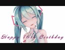 【MMD】　ミクちゃんの誕生日にケーキを買ってきました　【初音ミク誕生祭２０２３】