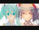 【メイキング】初音ミク16thのために過去の絵もう一度描いてみた