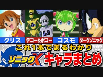 【どこよりも詳しい】ソニックX アニメオリジナルキャラクターまとめ【39キャラ】