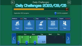 【Microsoft Minesweeper Online】 Daily Challenges 2023/09/05