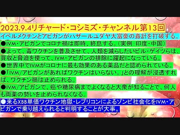 【2023年09月04日 ：『 リチャード・コシミズ・チャンネル｟ ニコニコ チャンネル ｠｟ 第１３回放送 ｠｟ 前半無料 ｠｟ 改良版 ｠』】