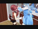 [Hololive Mmd Vine] Lamy Accidentally Hits Marine With A Tray ( A Bad Idea )