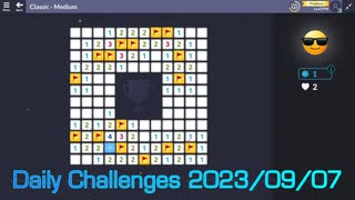 【New Microsoft Minesweeper】 Daily Challenges 2023/09/07