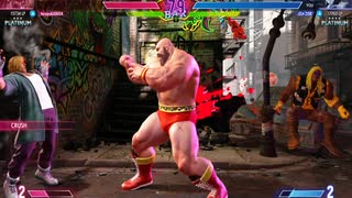 ストリートファイター６　390　ザンギエフ　プラチナ5編　ｖｓケン　2023　0806
