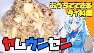 【ヤムウンセン】家にあるものだけで作るタイ飯！※ナンプラー以外【VOICEVOXキッチン】Yamunsen