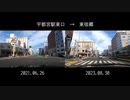 芳賀・宇都宮ライトレール沿線比較　宇都宮駅東口→平石