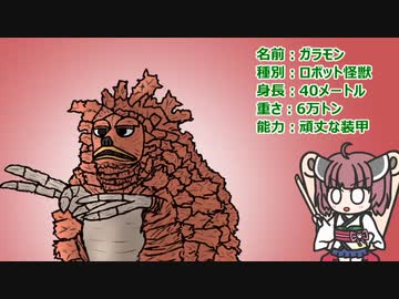 【ウルトラ怪獣大百科】10秒でわかるガラモン【東北きりたん解説】