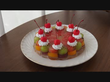 フルーツゼリーつくってみた