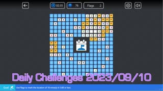 【Microsoft Minesweeper Online】 Daily Challenges 2023/09/10