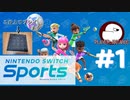 マジで一歩も動かない【Nitendo Switch Sports：ゲーム実況】1日目