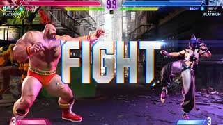 ストリートファイター６　414　ザンギエフ　プラチナ5編　ｖｓジュリ　2023　0811