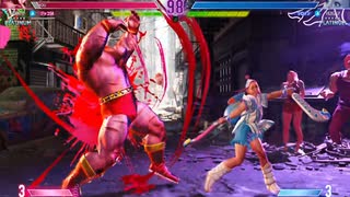ストリートファイター６　415　ザンギエフ　プラチナ5編　ｖｓリリー　2023　0811
