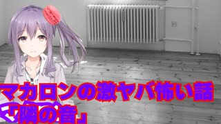 マカロンの激ヤバ怖い話【隣の音】