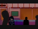 夕暮れ　帰り道　電車内