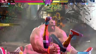 ストリートファイター６　420　ザンギエフ　プラチナ5編　ｖｓキンバリー　2023　0811