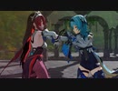 [MMD GENSHIN FIGHT] Eula VS  Rosario