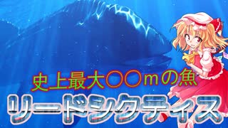 [古生魚類]　史上最大の条鰭類　リードシクティス　[VOICEROID解説]