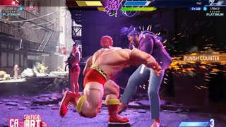 ストリートファイター６　423　ザンギエフ　プラチナ5編　ｖｓマリーザ　2023　0812